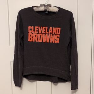 Cleveland Browns Kids Long Sleeve Shirt - Brown & Orange